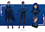 draw a professional character reference sheet for you